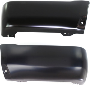 Rear Bumper End Pair/Set for 1999-2002 Toyota 4Runner, Right Passenger and Left Driver Outer, Paint to Match, Steel, without Fender Flares, Base/SR5 Models Replacement