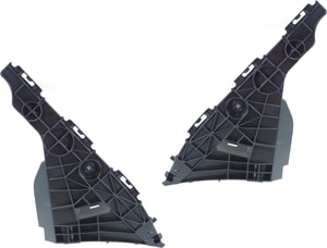 Rear Bumper Bracket Pair/Set for Toyota Yaris 2007-2012, Right Passenger and Left Driver Side Replacement