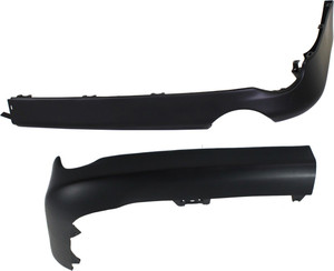 Rear Lower Valance Pair/Set for 2009-2010 Toyota Corolla, Right Passenger and Left Driver, Spoiler, Primed (Ready to Paint) Replacement