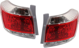 Tail Light Assembly for 2011-2013 Toyota Highlander, Right Passenger and Left Driver Side, Excludes Hybrid Model, USA Built Vehicle, Replacement Pair/Set