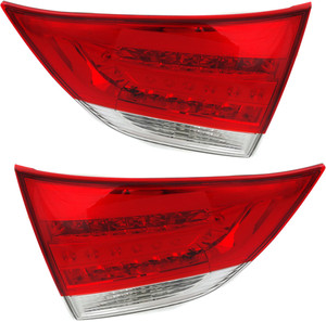 Tail Light Assembly Pair/Set for 2011-2012 Toyota Sienna, Inner, Right Passenger & Left Driver, Suitable for models up to 2010-2011, Excludes SE Model, Replacement