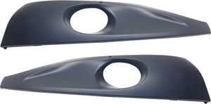 Front Fog Light Molding Pair/Set for Volkswagen Touareg 2011-2014, Right Passenger and Left Driver, Paint to Match, without Adaptive Speed Control, Replacement