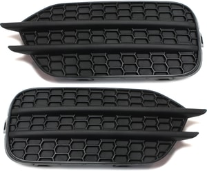 Pair/Set - Front Fog Light Cover for Volkswagen Tiguan 2009-2017, Tiguan Limited 2017-2018, Right Passenger and Left Driver, Textured Black Replacement Set
