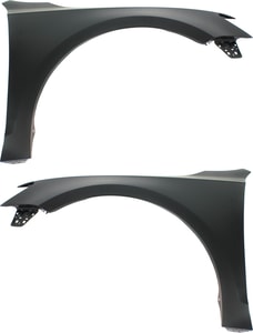 Front Fender Pair/Set for 2011-2018 Volkswagen Jetta Sedan, Primed (Ready to Paint), Right Passenger and Left Driver Sides, Replacement