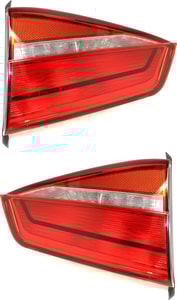 Tail Light Assembly for 2015 Volkswagen Jetta Hybrid Model, Inner, Halogen, Right Passenger and Left Driver, Replacement Pair/Set