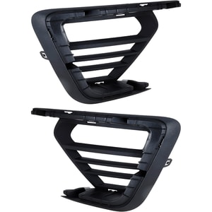 Front Bumper Grille Pair/Set for Ford Expedition 2018-2021, Right Passenger and Left Driver, Outer, Textured Replacement