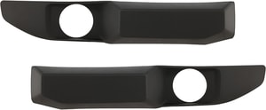 Fog Light Molding Pair/Set for Ford Bronco 2021-2023, Right Passenger and Left Driver, Textured Black, Without Park Distance Control Sensor Holes, Replacement