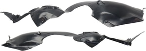 Front Fender Liner Pair/Set for FIAT 500L 2014-2017, Right Passenger and Left Driver Sides, Replacement, Excluding Trekking/Urbana Trekking Models