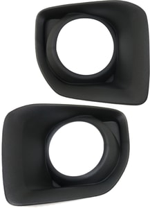 Pair/Set - Front Fog Light Bezel for GMC Canyon 2015-2020, Right Passenger and Left Driver Molding, Textured Black, Replacement Set