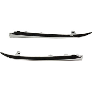 Grille Molding Pair/Set for 2018-2020 Honda Accord, Chrome, Right Passenger and Left Driver, Suitable for EX, EX-L, LX, Touring, Hybrid Models - Replacement Part