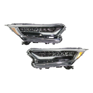 Headlight Assembly Pair/Set for 2017-2022 Honda CR-V, Right Passenger and Left Driver, North America Built Vehicle, Excluding Hybrid Touring Model, Replacement