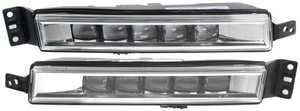 Front Fog Light Assembly for 2014-2017 Honda Accord, LED, Right Passenger and Left Driver, Replacement Pair/Set