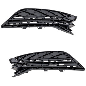Front Fog Light Cover for 2014-2017 Honda Odyssey, Right Passenger and Left Driver, Textured Black, Without Fog Lights, Replacement Pair/Set