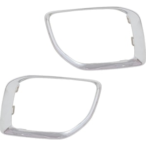Front Fog Light Molding Pair/Set for GMC Canyon 2017-2020, Right Passenger and Left Driver, Chrome, Replacement