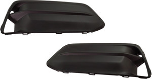 Fog Light Cover for Honda Accord 2018-2020, Right Passenger and Left Driver, without Fog Light Holes, Replacement Pair/Set
