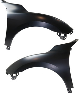Front Fender Pair/Set for Honda Civic 2017-2021, Right Passenger and Left Driver, Primed (Ready to Paint), Excluding Type R, Hatchback - Replacement