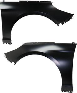 Front Fender Pair/Set for Hyundai Sonata 2018-2019, Right Passenger and Left Driver, Primed (Ready to Paint), Steel, Excludes Hybrid Model, Replacement
