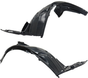 Front Fender Liner Assembly Pair/Set for EV Model Vehicles, Suitable for 2013-2014 Models, Includes Right Passenger and Left Driver Sides, Replacement