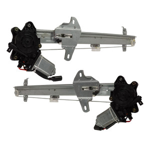 Front Window Regulator Pair/Set for Honda Civic Hatchback 2017-2021, Right Passenger and Left Driver, with Motor, 6 Pin - Replacement