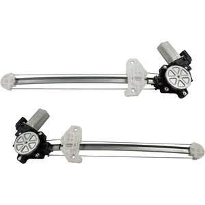 Rear Window Regulator Pair/Set for 2013-2017 Honda Accord Sedan, Right Passenger and Left Driver, Power, with Motor, Replacement