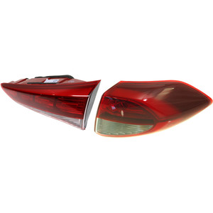 Tail Light Assembly Set for Hyundai Tucson 2016-2018 Right Passenger, Inner and Outer, Replacement