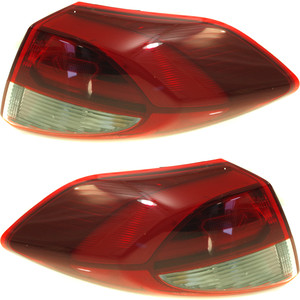 Tail Light Assembly Pair/Set for 2016-2018 Hyundai Tucson, Outer Halogen, Right Passenger and Left Driver Replacement
