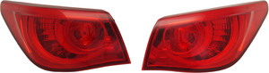 Tail Light Assembly Pair/Set for Infiniti Q50 2014-2017, Right Passenger and Left Driver, On Body, LED Replacement