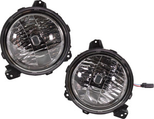 Headlight Assembly for 2018-2023 Jeep Wrangler JL/ 2020-2023 Gladiator, Right Passenger and Left Driver, Halogen Light Replacement Pair/Set
