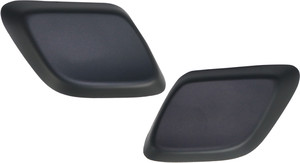 Headlight Washer Cover Pair/Set for Jeep Grand Cherokee 2011-2013, Right Passenger and Left Driver, Primed (Ready to Paint), SRT Model 2012-2013 Replacement