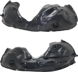 Fender Liner Pair/Set for 2012-2013 Jeep Grand Cherokee SRT-8 Model, Front, Right Passenger and Left Driver, Replacement