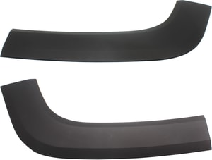 Rear Wheel Opening Molding Pair/Set for 2015-2023 Jeep Renegade, Textured Dark Gray Replacement, Right Passenger and Left Driver
