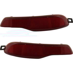 Rear Bumper Reflector Light for 2014-2018 Jeep Cherokee, Pair/Set of 2, Right Passenger and Left Driver, Suitable for Latitude, Latitude Plus, Limited, North, Sport, Overland, Trailhawk Models Replacement