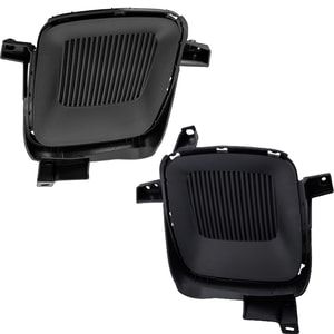 Front Fog Light Cover for Kia Sedona 2015-2018, Right Passenger and Left Driver, Textured Black, Replacement Pair/Set