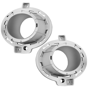 Front Fog Light Molding Pair/Set for Kia Sedona 2015-2018, Right Passenger and Left Driver, Outer, Painted Silver Gray Replacement