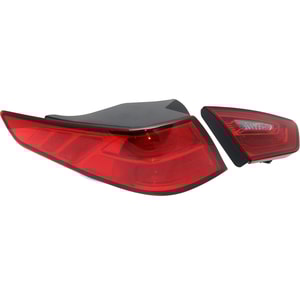Tail Light Set for KIA OPTIMA 2014-2015, Left Driver Inner and Outer Assembly, Excludes Hybrid Models, Starting from 10-3-13, Replacement