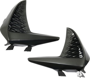 Front Bumper Grille Pair/Set for Lexus IS300/IS350 2017-2020, Right Passenger and Left Driver Outer, with Fog Light Covers, Side Garnish, F Sport Package Replacement