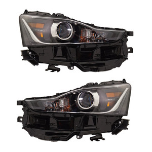 Headlight Assembly 2-Piece Pair/Set for Lexus IS300/IS350 2017-2020, Right Passenger and Left Driver, LED, without Adaptive Headlight and LED Signal Lights, Replacement