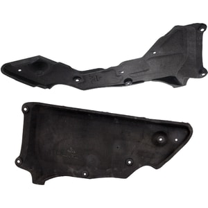 Engine Splash Shield Under Cover Pair/Set for 2019-2022 Lexus ES350 and 2019 Avalon, includes Right Passenger and Left Driver Rear Section Replacement