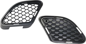 Front Bumper Grille Pair/Set for 2008-2011 Mercedes-Benz C63 AMG, Right Passenger and Left Driver Outer, Replacement