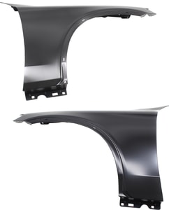 Front Fender Pair/Set for 2016-2023 Mercedes-Benz GLC-Class, Right Passenger and Left Driver, Primed (Ready to Paint), Aluminum Replacement