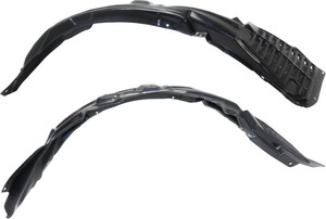 Front Fender Liner Pair/Set for Mitsubishi Lancer 2010-2015, Right Passenger and Left Driver, Without Turbo, Excluding Sportback Replacement