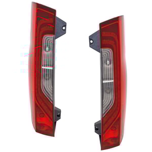 Tail Light Assembly Pair/Set for Mercedes Benz Sprinter 2019-2022, Right Passenger and Left Driver, Halogen with LED Accent Light, without Logo, Cargo/Passenger Van, Replacement