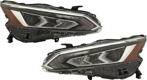 Headlight Assembly Pair/Set for Nissan Altima 2019-2022, LED Type 1, Right Passenger and Left Driver, Replacement