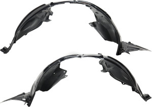 Front Fender Liner Pair/Set for 2017-2019 Nissan Sentra, Right Passenger and Left Driver, Nismo Model Replacement