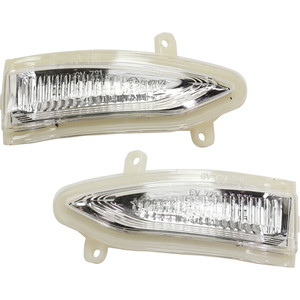 Mirror Signal Light Assembly Pair/Set for Nissan Altima Sedan (2013-2018) and Sentra (2013-2019), Right Passenger and Left Driver Side, Replacement