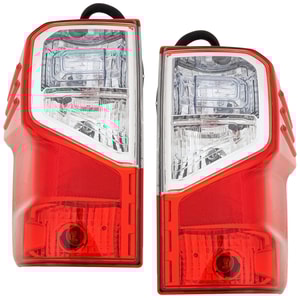 LED Tail Light Assembly Pair/Set for 2017-2023 Nissan Titan, 2016-2023 Titan XD, Right Passenger and Left Driver, Fits SL/Platinum Reserve/SV/Pro-4x Models with Utility Package, Replacement