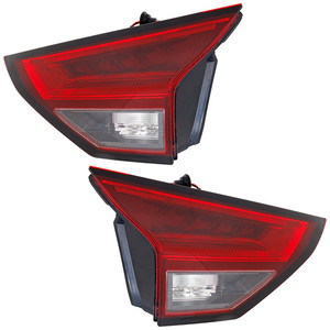LED Tail Light Assembly Pair/Set for 2021-2023 Nissan Rogue, Inner, Mounts on Liftgate, Right Passenger and Left Driver, USA Built Replacement
