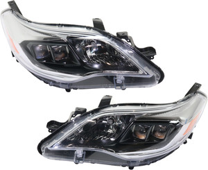 Headlight Assembly Pair/Set for 2016-2018 Toyota Avalon, Right Passenger and Left Driver, Halogen, Fits XLE/XLE Plus/XLE Premium/Touring/Hybrid XLE Plus/Hybrid XLE Premium Models, Replacement