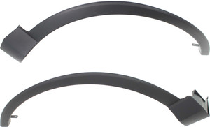 Front Wheel Opening Molding Pair/Set for Toyota RAV4 2016-2018, Right Passenger and Left Driver, Textured Black Replacement