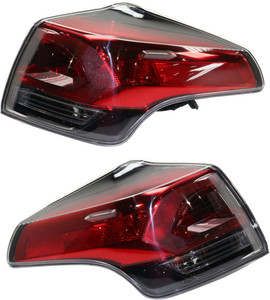 Outer Tail Light Assembly for Toyota RAV4 2016-2018 Right Passenger and Left Driver, Halogen, Excludes Hybrid Model, North America Built Vehicle Replacement